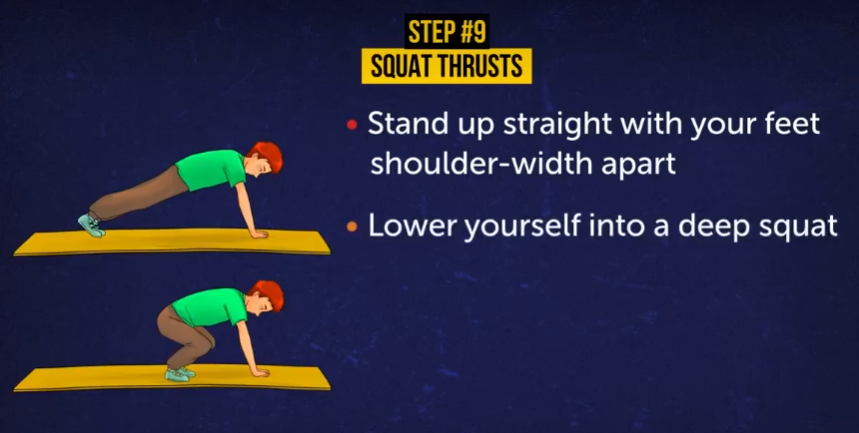 squat thrusts